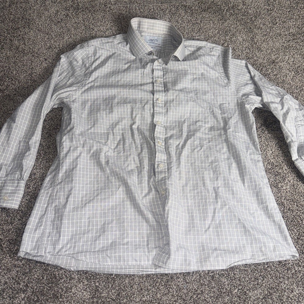 Charles Tyrwhitt shirt Men's Shirt Size 18/36 Gray